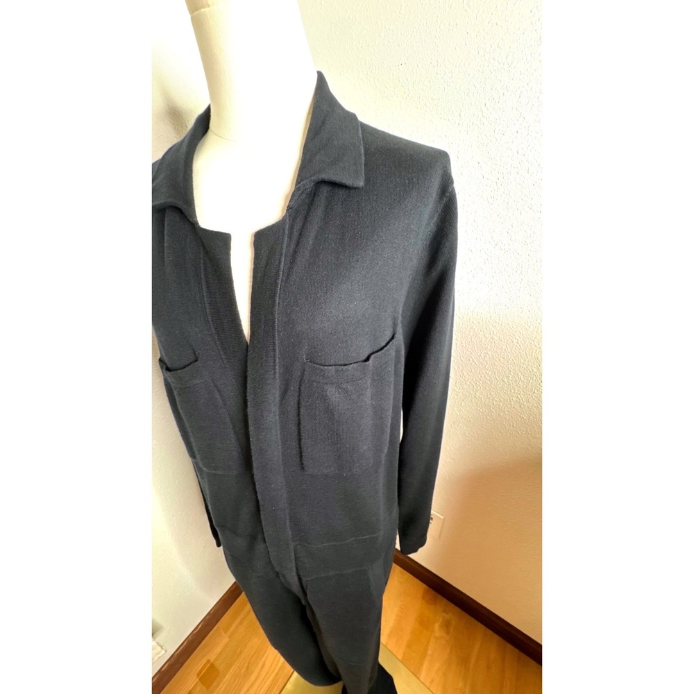 NakedCashmere Black Organic Cotton Cashmere Utility Jumpsuit L NWOT - Picture 6 of 6